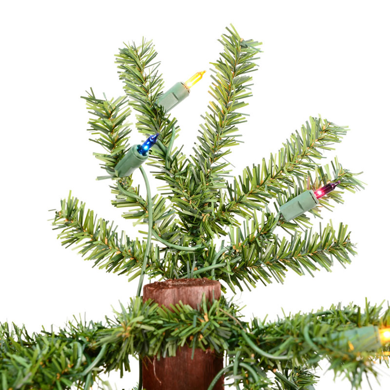 Lighted Artificial Pine Christmas Tree