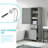 Freestanding Tall Bathroom Storage Cabinet With Drawers And Adjustable Shelf, Mdf Board-38665409