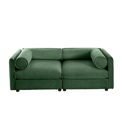 Chenille With Upholstery And Storage, Modern 2 For Relaxation Stylish Storage Seat In Chenille, Ergonomic Design,