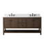 Meuble-lavabo double autoportant à chevrons 72 po avec plateau en pierre reconstituée Chazden-307877966-499583953