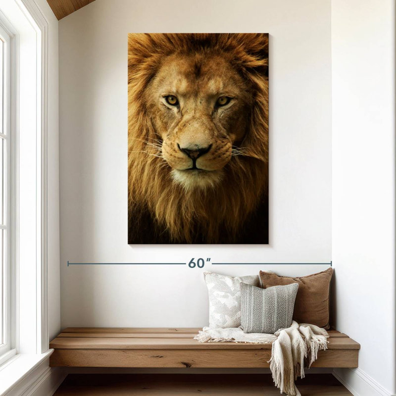 Brampt Fabulous Lion Head, 48" H x 32" W