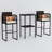 2 - Person Wicker Patio Dining Set with Square Table , Cushions Included