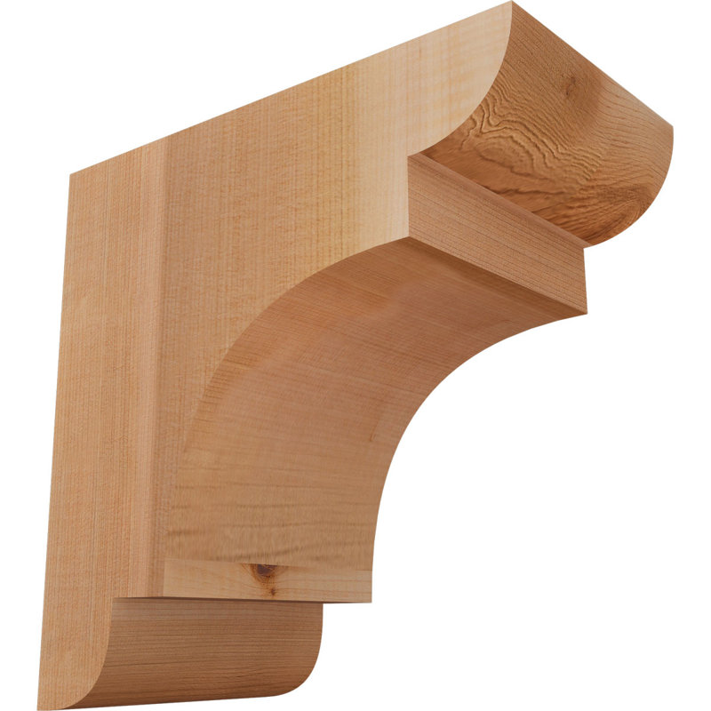 New Brighton Corbel, H 10 po x l 5,5 po x P 10 po, Cèdre rouge, Lisse