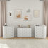 Ensemble de chambre à coucher 3 pièces Peiffer: commode à 6 tiroirs, commode à 4 tiroirs et commode à 4 tiroirs (ensemble de 3)