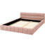 Structure de lit tapissier grand format avec tissu épais, lit plateforme grand format en chenille avec tête de lit Aucun sommier tapissier requis (68 po x 86,5 po x 23,5 po)-1645321031