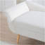 Chaise longue avec accoudoirs à volutes