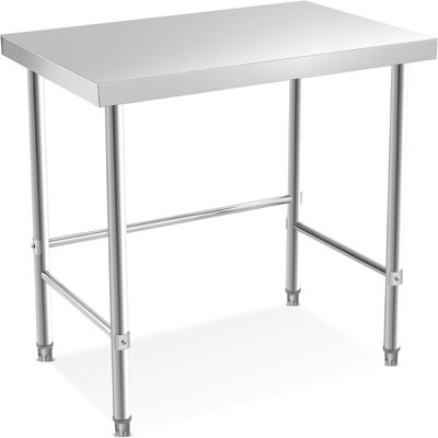 91.44 cm W Stainless Steel Top Prep Table