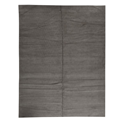 Silk Area Rug in Dark Gray