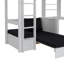 Valorie European Single (90 x 200cm) High Sleeper Loft Bed Bed with Bookcase-28666398