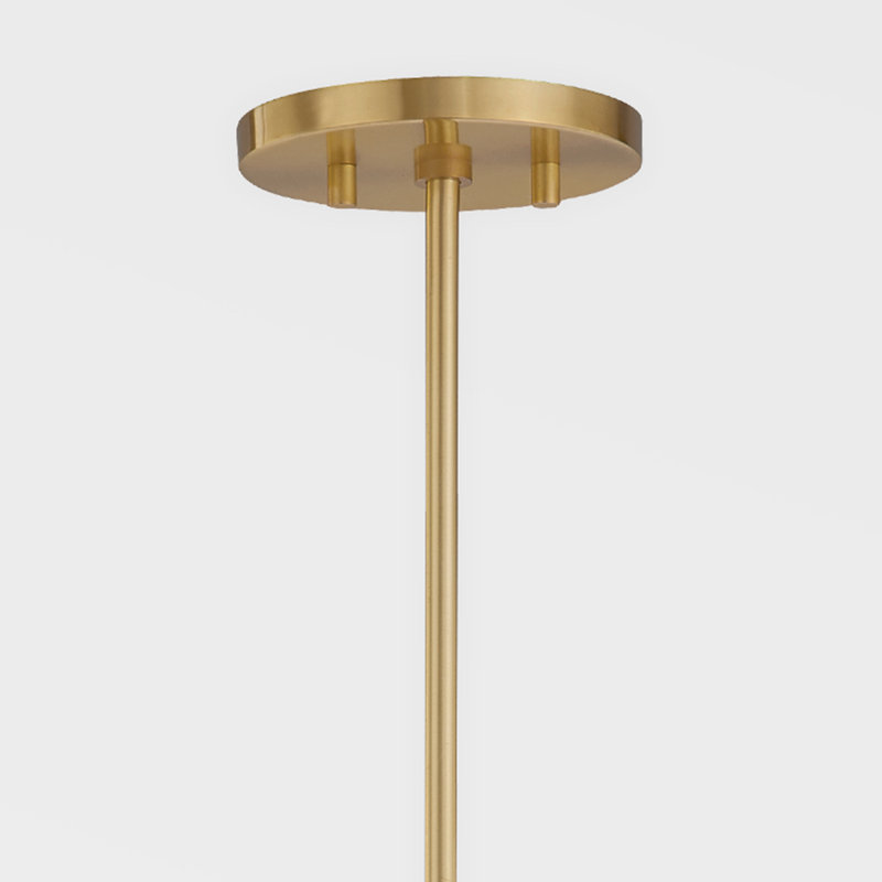 Luminaire suspendu sphère simple à 1 lumière Dora, Laiton vieilli