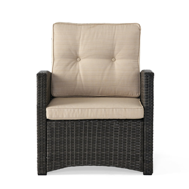 Simple avec tissu imperméable PE et gris, style bouton, poids de 27,95 lb, 26,91 po de profondeur, confortable pour la détente en plein air, avec couleur, dossier, hauteur de 30,59 po