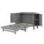 Contemporary  Murphy Bed Featuring Hidden Storage And Modern Woven Design-1807598553-1807598552