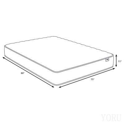 White Tight Top Hybrid Mattress