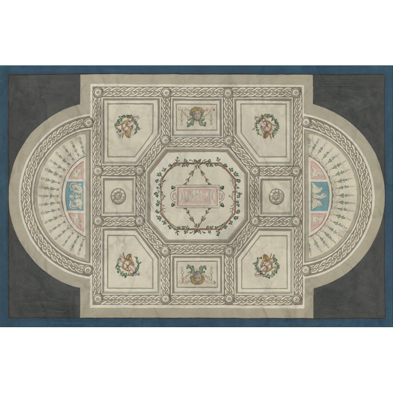 Parisian Ceiling Design by June Erica Vess - Painting, 30 cm H x 46 cm W, Wrapped Canvas