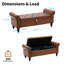 Banc de rangement en tissu-28412528-28412529