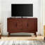 Buffet Mid-Century moderne avec pieds en bois massif et beaucoup de rangement