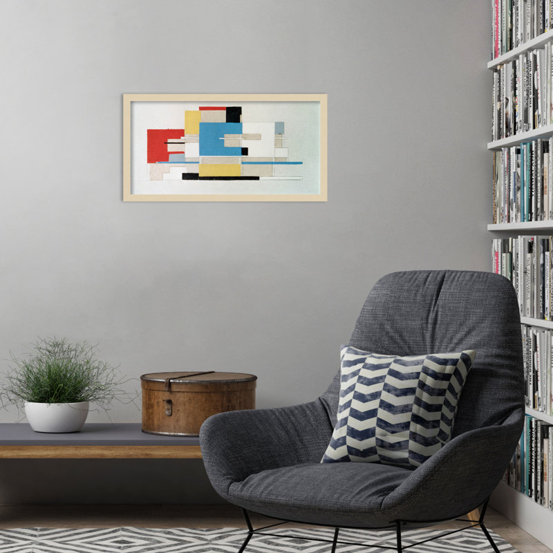 Colour Study For Architecture by Theo Van Doesburg, 13" H x 25" W, Brown