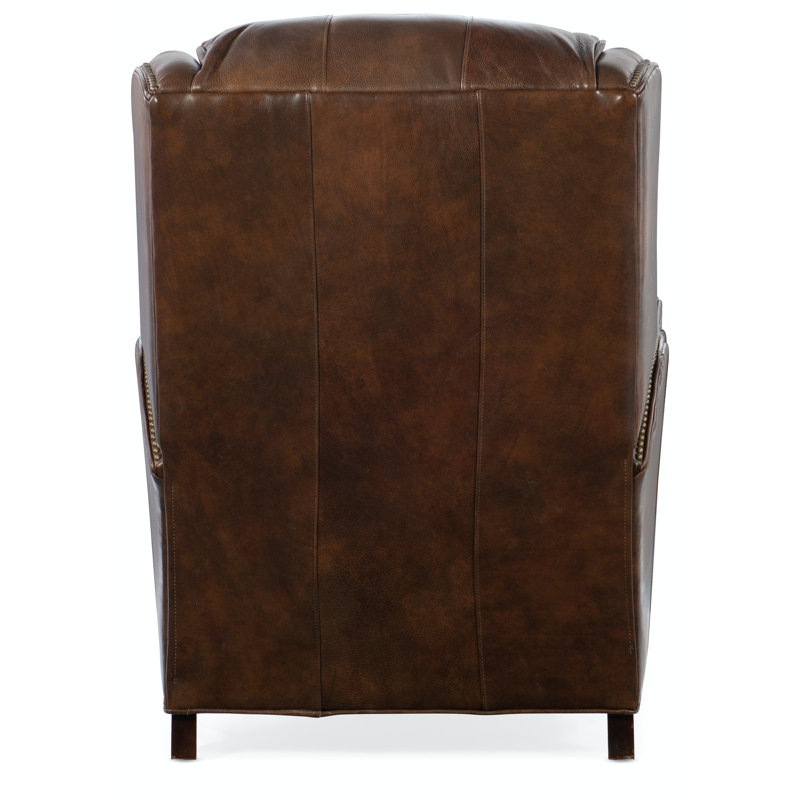 Lancaster Recliner, Alpine Cloudy Genuine Leather