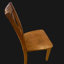 17'' H Acacia Solid Wood Side Chair-50509143