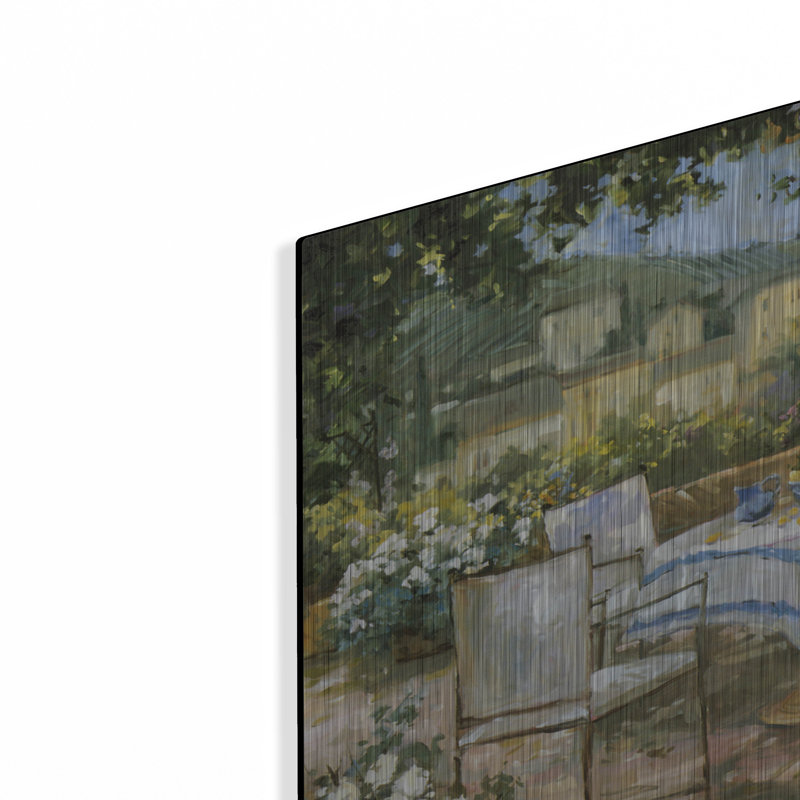  «Tuscany Terrace 1» par Allayn Stevens, art mural en métal, 12 po x 12 po, H 12 po x l 12 po