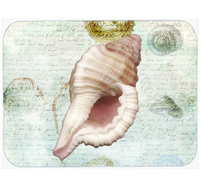 Caroline's Treasures Shells Glass Cutting Board