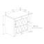 Mobilier de chambre à coucher 1Pc-254150250