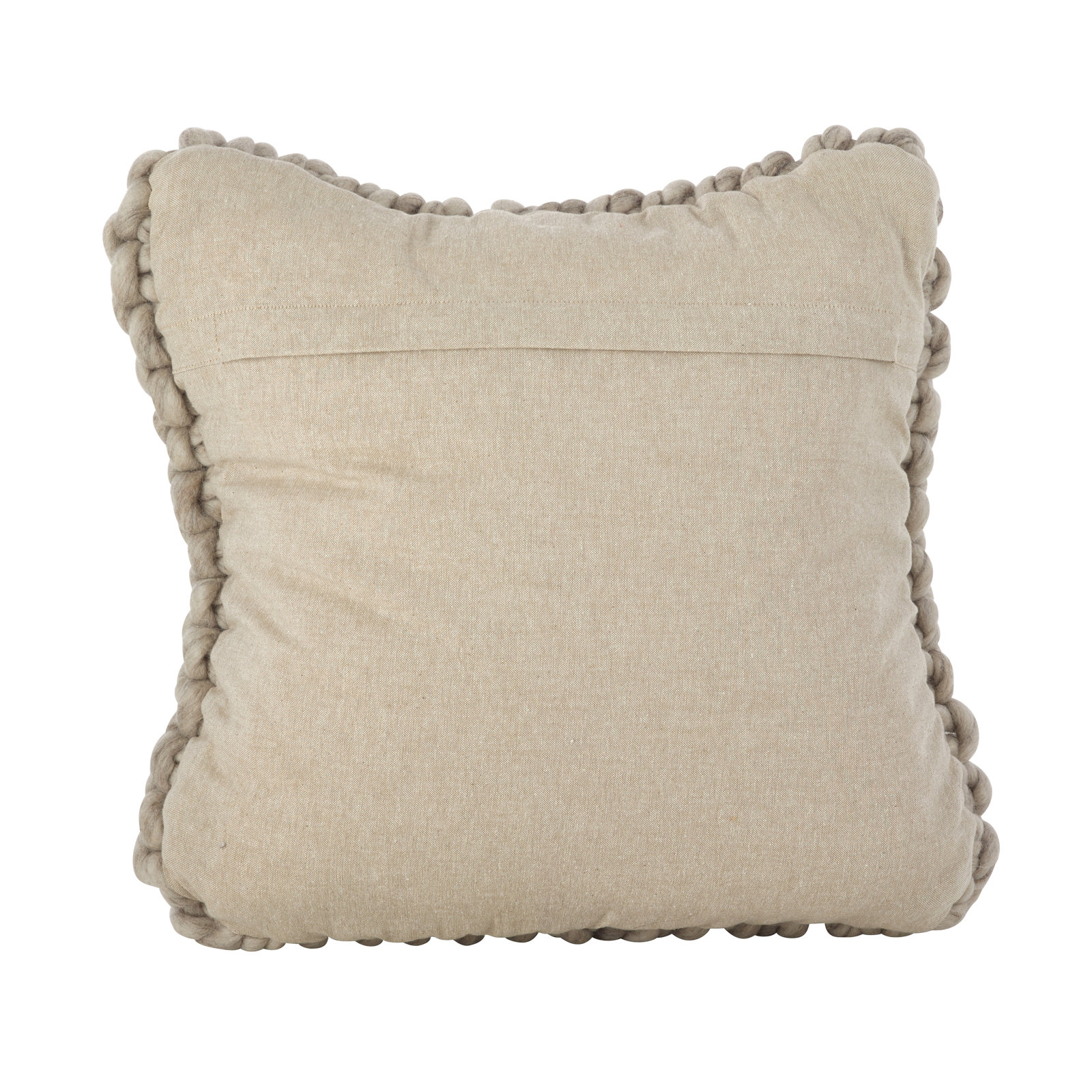 Zayn Wool Throw Pillow, Fog, Cover Only