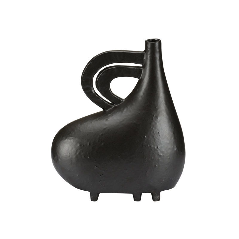Vase de table en céramique fait à la main de 9,75 po Punalu'u