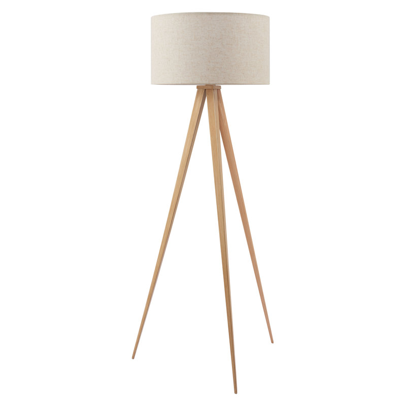 Lampe sur pied Imperial beige et naturel