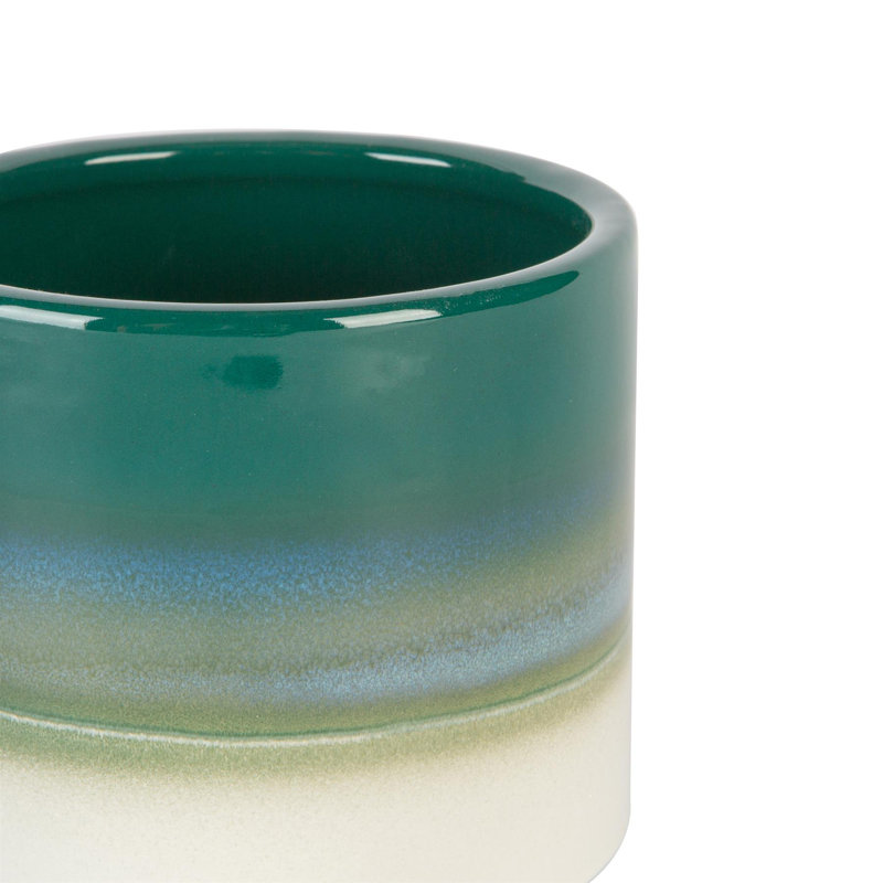 Ceramic Pot Planter, Green
