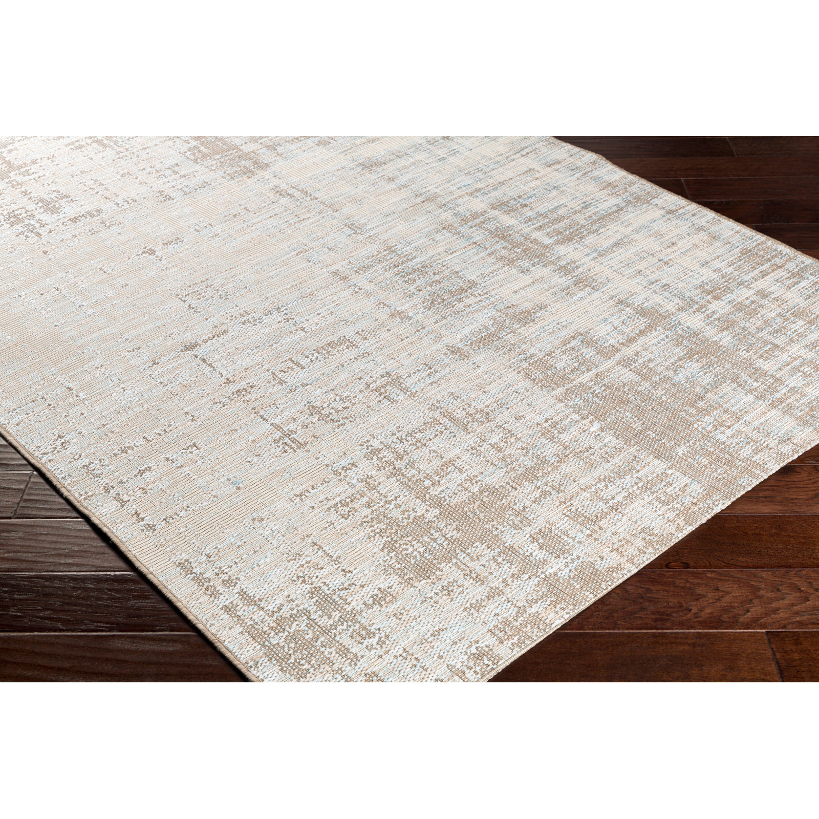 Rossa Camel/Beige/Sky Blue Indoor/Outdoor Rug, Rectangle 2' x 3'7"