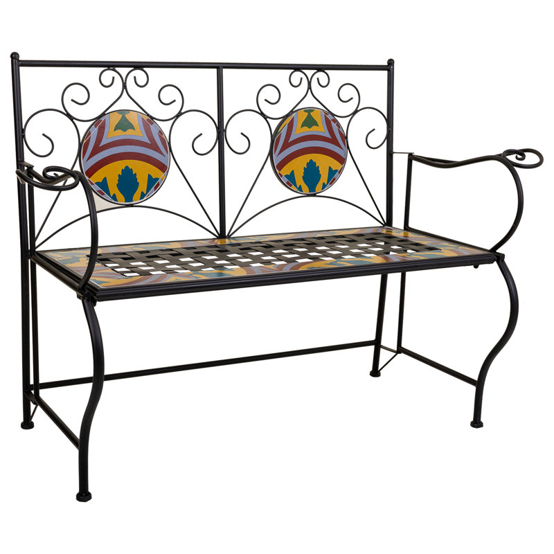 Chania Iron Outdoor Bench