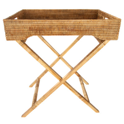 Artifacts Rattan Tray Top End Table