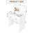White Flip Top Vanity Desk With Led Mirror, Built - In Outlet, 2 Drawers, Open Jewelry Storage, Hooks, Space Saving, Adjustable Lighting, Smart Organization, Stool , For Tiny Areas Desk, Lighted