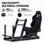 Anman Pro Racing Simulateur de cockpit en aluminium avec siège noir compatible Logitech Thrustmaster, n'inclut pas le volant, les roues et les pédales et le frein à main Shifter