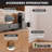 Mini Black Rustic T-Shape Design Non-Bypass Single Track One Door Hardware Kit For Cabinet Use-765576913