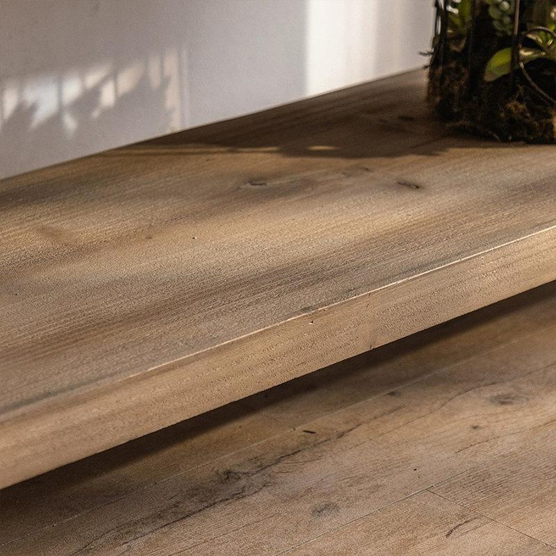 Burlywood Solid wood Rectangular Console Table