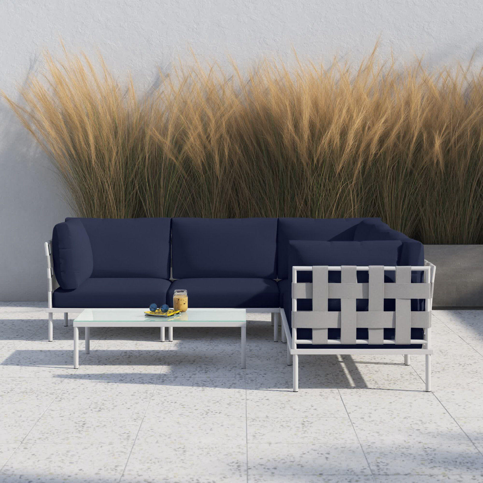 Harmony 5-Person Patio Seating Group, Navy
