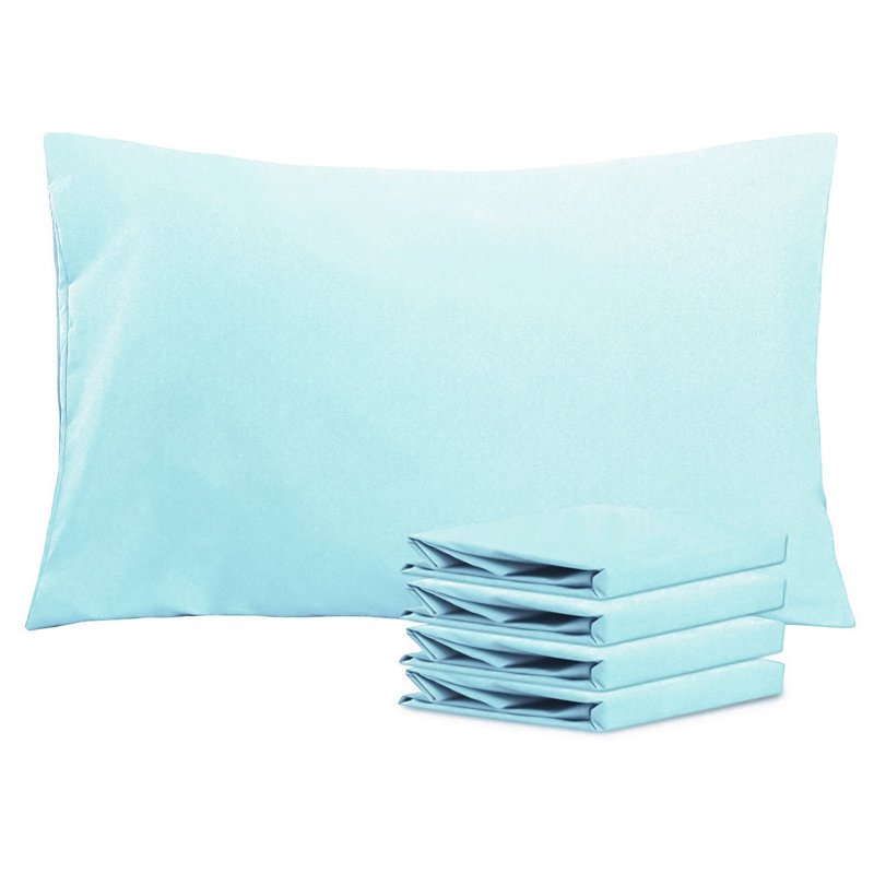 Taies d'oreiller de lit, 1800 grandes taies d'oreiller en microfibre brossée avec fermeture à enveloppe - 20 x 30 pouces - NTBAY