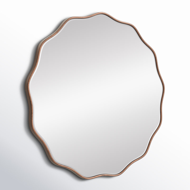 Miroir mural Francina, 32 po x 32 po, Bronze