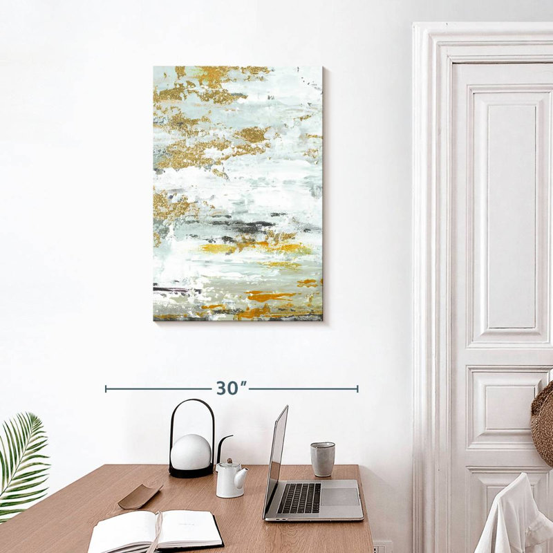 Avery Gold Magic Vertical Abstract II, 30" H x 20" W