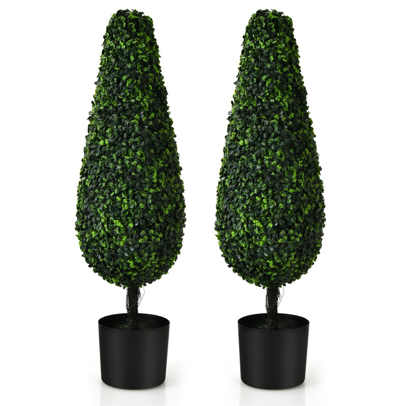 34'' Faux As Pic Topiary in Pot
