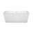 Sara 59'' x 32'' Soaking Acrylic Bathtub-50480638
