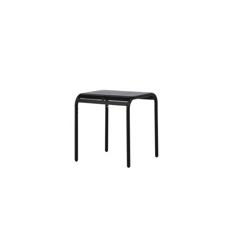 Aristoula Square Metal Outdoor Coffee Table - 70 cm W 70 cm D, Black