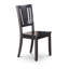 Ensemble de table de salle à manger 5 pièces pour 4 personnes comprenant une table de cuisine ronde avec Dropleaf et 4 chaises Dinette, noir-1873893125-1857625714