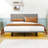 Jareli Queen Upholstered Floating Platform Bed with Light and Headboard-2145535349