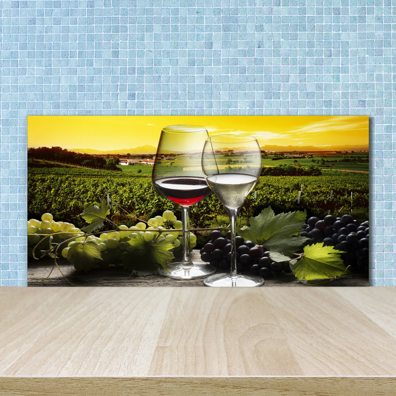 Cyrell 50cm W x 100cm L Glass Peel and Stick Panel