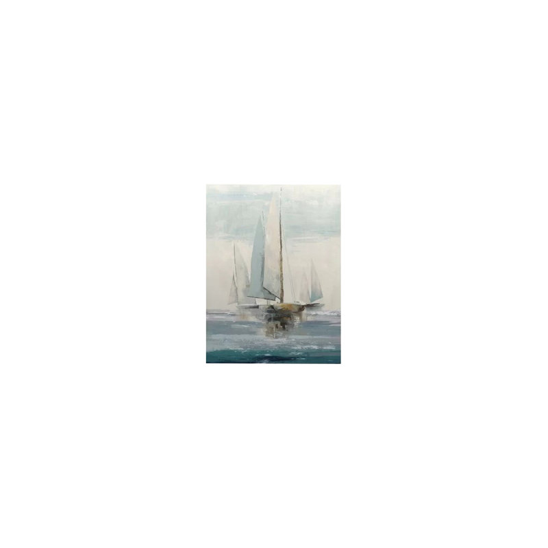 « quiet bateaus i », reproduction d’art, H 16 po x l 12 po x p 1,5 po, Toile