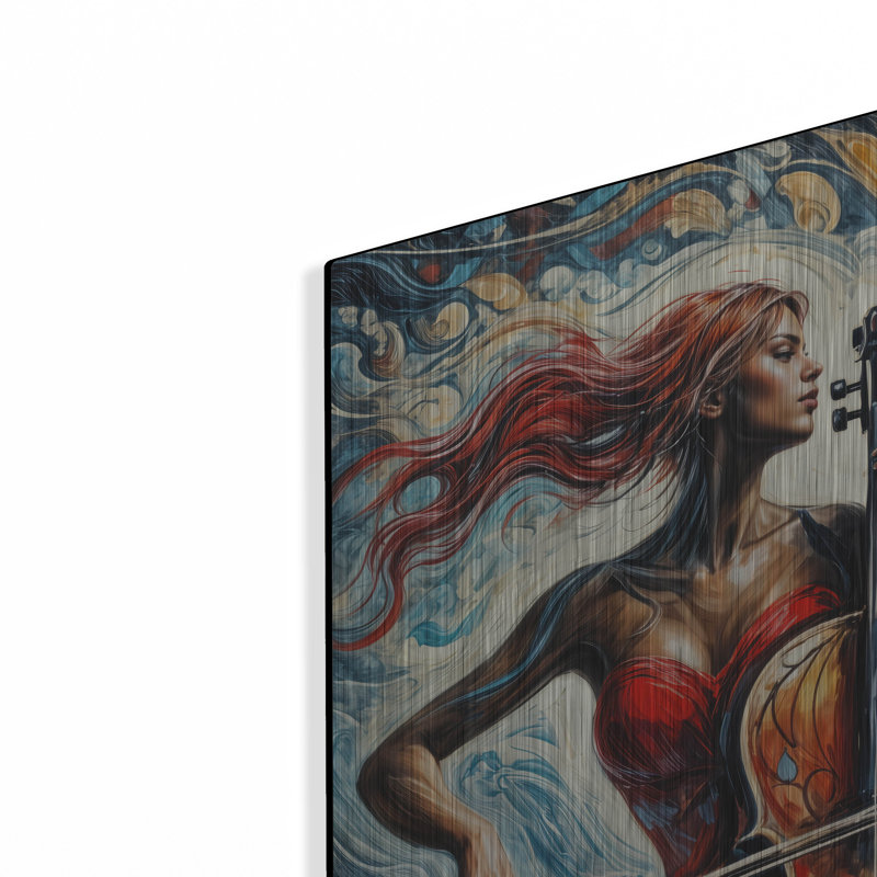  «Waves Of Music» par Rey Klimt, art mural en métal, H 36 po x l 36 po