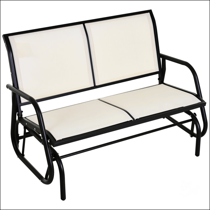 Banc d'extérieur pour 2 personnes, Beige